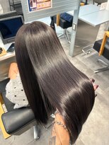 キング 京橋店(K!ng)&nbsp;縮毛矯正髪質改善レイヤーカットハッシュカットダブルカラー