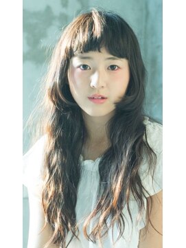 アズヘアー 北野田店(A'z hair) ぱっつんバングのガーリーロング