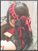 ハートヘアアレンジ　ライブヘアー　コンサートヘアー