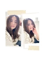 チョビー 銀座(chobii)&nbsp;デジタルパーマグレージュカラーイルミナカラーハイライト桜井