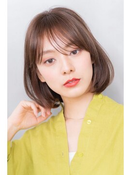 メーヴェ(Mowen) mowen 南堀江 リラクシーボブ×シースルーバング×大人可愛い