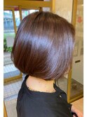丸みショートボブ×40代