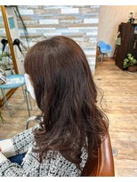 ハウオリ ヘアーワークス(Hauoli hair works)&nbsp;レイヤースタイル×クリーミーピーチカラー