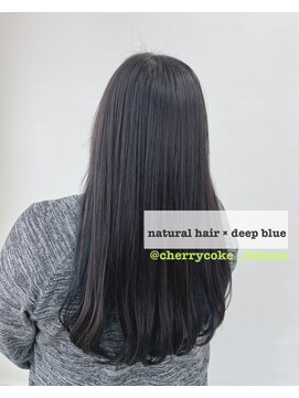 チェリーコーク(HAIR CHERRY COKE) ナチュラルヘアー×ディープブルー