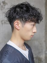アルフレッド 平針店(alfRed)&nbsp;メンズショート　束感スパイラルマッシュパーマ　ツーブロック