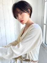 ショートボブ髪型30代40代50代前髪あり前髪なし面長丸顔【倉田】