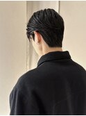 ダウンパーマグラデーションセンターパート コンマヘアビジネス
