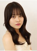 ストレートバング×韓国風ヘア【川崎/髪質改善/縮毛矯正】