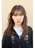 毛先ワンカール×レイヤーカット×小顔カット