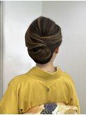 華やか和装シニヨン