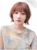 【over hair】外ハネボブ×ミニボブ×オレンジブラウン