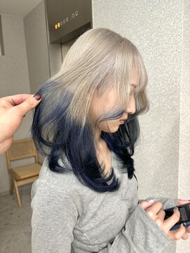 天神美容室 【香月指名☆】ルーツカラー×エンドカラー×デザインカラー