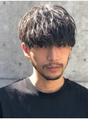 大分メンズツーブロック刈り上げレイヤーナチュラルマッシュ