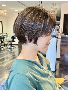 ヘアスペース クレール(hair space clair) 【clair清水恭平】30代40代襟足改善ショートカット/似合わせ