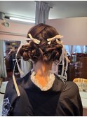 ツインお団子ヘア