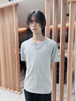メゾンアクア 表参道(Maison ACQUA) =メンズボブ/フェザーパーマ/MEN’S HAIR/ブルーブラック