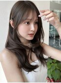 【MINX】顔まわり似合わせカット+暗めカラーロング_表参道