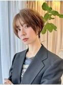 大人ショートボブ 20代30代40代ヘア 小顔 大阪クビレ茨木