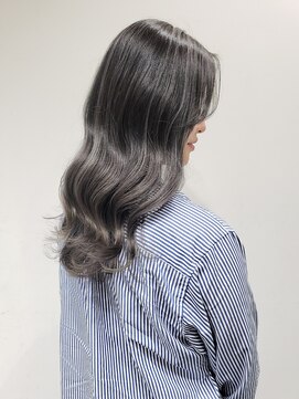 ノル 栄矢場町(nol) グレー×グラデーション×ハイライト(アッシュグレー/シルバー)