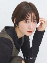 ソーエン バイ ヘッドライト 札幌琴似店(soen by HEADLIGHT)&nbsp;マッシュショートボブ×小顔×オリーブグレーブラウン/黒髪