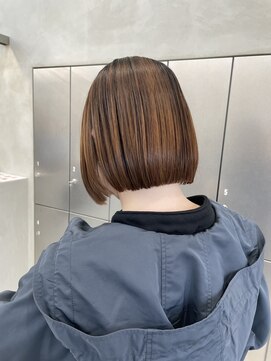 ザザ ZA/ZA 茗荷谷 ぷつっとボブ/切りっぱなしボブ/縮毛矯正