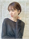 ショートボブショートヘア耳掛けショート丸みショート30代40代