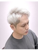 ヘアスタジオ ロメオ(hair studio Romeo)&nbsp;ホワイトブリーチ×アップバング