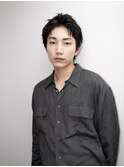 メンズカット　アップバング　刈り上げなし　ダウンバング