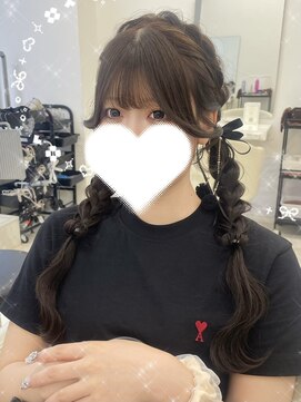 アイトーキョーエス 渋谷(AI TOKYO S) 編みおろしツイン/ツインテール/サイドお団子/あみたらしヘア