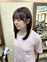 アンドカオマワリカットファム(Fann.)&nbsp;顔まわりレイヤー×艶ブラウンミディ