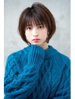 オースティン 門前仲町(AUSTIN)&nbsp;大人かわいい前髪セシルカットココアブラウンフリンジウェーブ