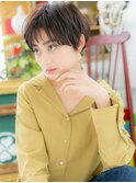 ビターショコラくせ毛風前下がりショートh2川口20代30代40代!
