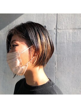 グランツヘアー(Glanz hair) デザインカラーショートボブ