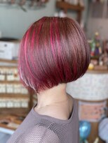 レリー ヘアアンドリラクゼーション(Rely hair＆relaxation) ハイライト入り前下がりボブ