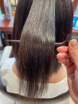 アース 菊名店(HAIR&MAKE EARTH) 髪質改善☆大人可愛いうる艶美髪ミディベージュ
