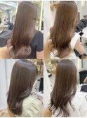 ブリーチなしで作るベージュ系カラー