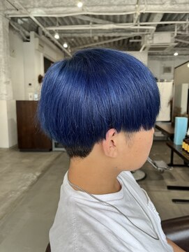 アオゾラヘアーカミノウラ(AOZORA HAIR kaminoura) ブルーバイオレット＋マッシュ