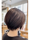 大人可愛いショートパーマスタイル(30.40代)　夏目サトル