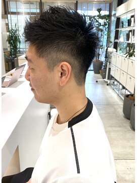 ステアケース 武蔵小杉店(stair:case) メンズパーマ/フェードバーバーカット/アップバング短めビジネス