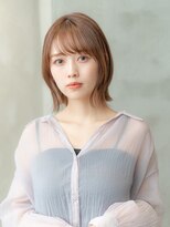 ケアリー 流山おおたかの森(Carelly)&nbsp;大人かわいい前髪セシルカットココアブラウンフリンジウェーブ