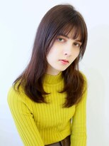 ラフィスヘアー シーマ 静岡店(La fith hair cima)&nbsp;【La fith】シースルーバング×ナチュラルブラウン