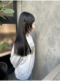 黒髪/グレージュカラー/ココアベージュ/ヘルシーロング[表参道]