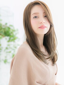 ネル 仙台(Nelu) 仙台/髪質改善/シルキーベージュ×艶感♪小顔レイヤーロングa