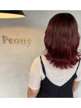 ピオニー(PEONY) チェリーレッド