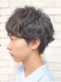 【王道メンズスタイル】マッシュショート×パーマ/フレッシュ