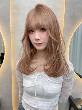 ルノン フィージュ(LUNON fieju) ホワイトグレージュミニウルフチェリーブラウンデジタルパーマ