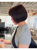 ミニボブ/ボルドーカラー