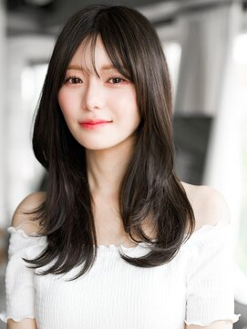 レノラ 本町(LENORA) ☆レイヤーカット毛先ワンカールくせ毛風カール薄めバングデジパ