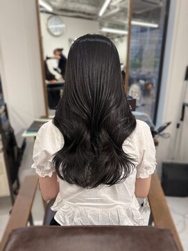 ハピネス 梅田茶屋町店(HAPPINESS) レイヤーカット/グレージュ/ブリーチなし/韓国風巻き/顔まわり