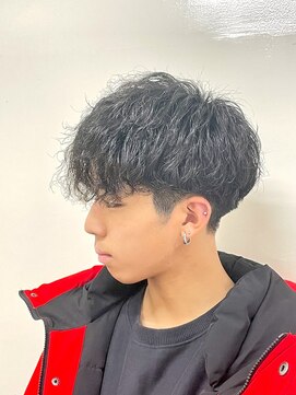 ヨシザワインク プレミアム 築地店(YOSHIZAWA Inc. PREMIUM) マッシュツーブロツイスパ刈り上げ強め